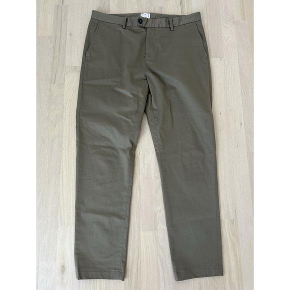 ASKET Other - ASKET The Slim Chino Green Pants Green Slim Fit Stretch Cotton Size 33